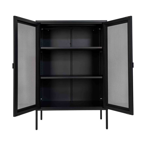 Must metallist vitriinkapp 80x120 cm Melbourne - House Nordic-image-2