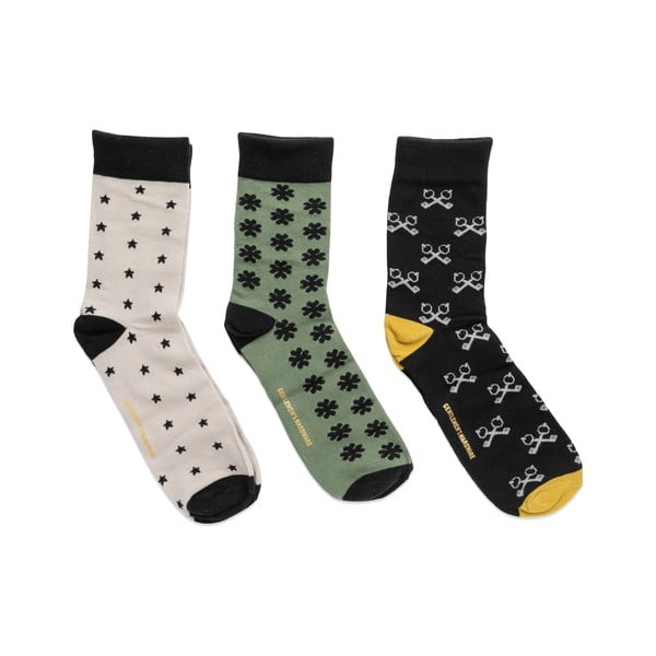 Meeste sokid suurus 41-45 3 paari komplektis Lucky - Gentlemen's Hardware-image-1