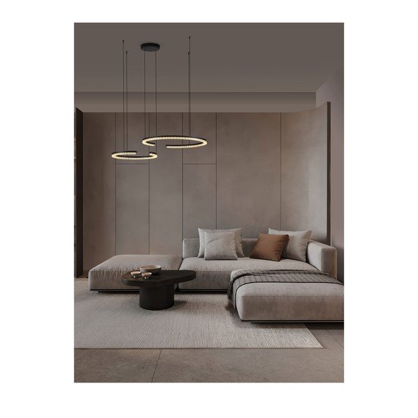 Matt must alumiiniumist LED-rippvalgusti, hämardatav Greamy - Nova Luce-image-1