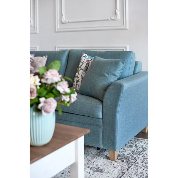 Türkiissinine diivanvoodi 190 cm Sonia - Scandic-image-4