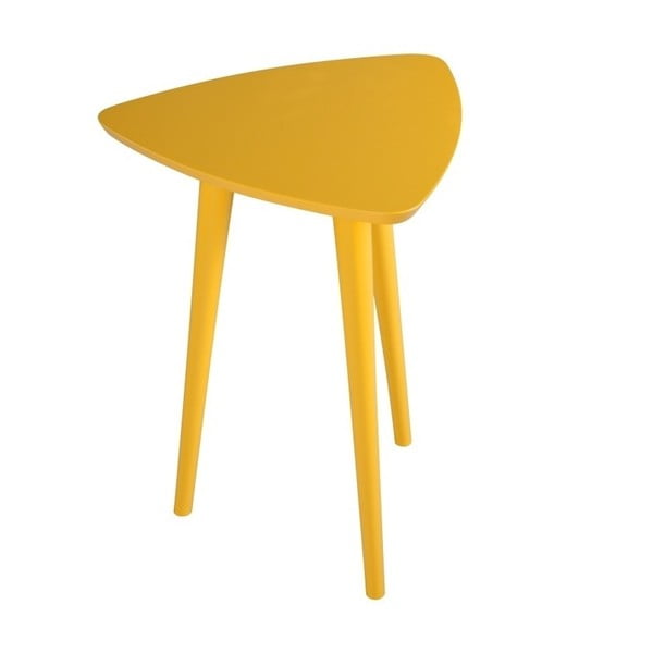 Žlutý příruční stolek Durbas Style Trio