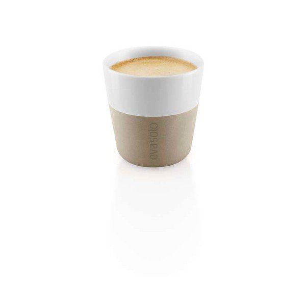 Beežid-valged portselanist espressotassid 2tk komplektis 80ml - Eva Solo-image-2