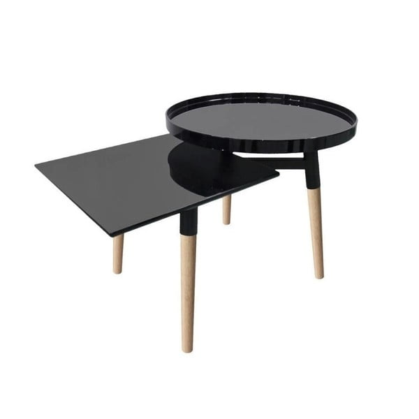 Černý ručně vyráběný konferenční stolek Vivorum Milton Square