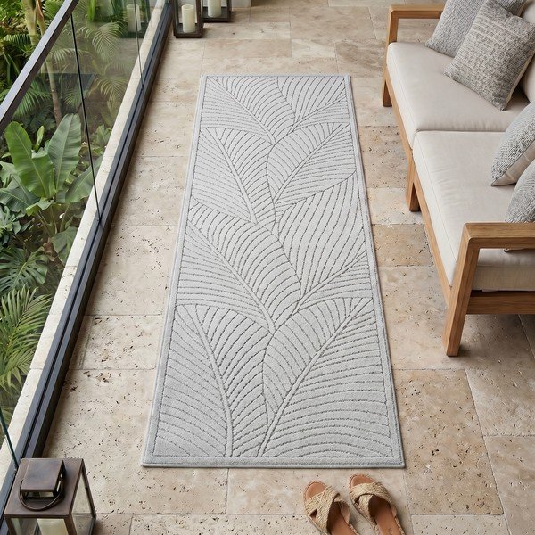 Hõbedane sise- ja välistingimustes kasutatav jooksja 80x250 cm Nova 1203 - Ayyildiz Carpets-image-1