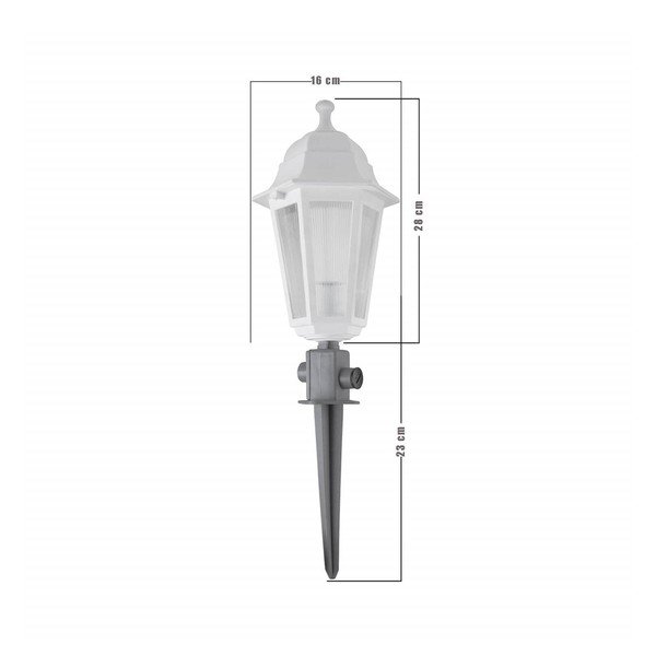 Bílé zahradní LED svítidlo Homemania Decor Optic-image-1