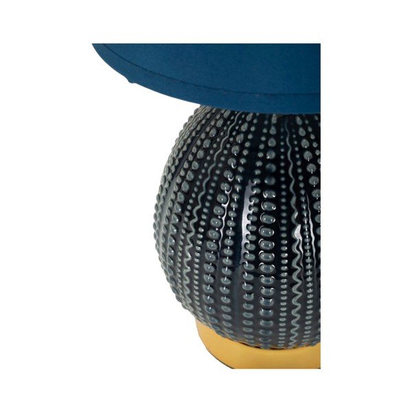 Sinine keraamiline laualamp tekstiilist varjuga (kõrgus 30,5 cm) Flavi - Mauro Ferretti-image-3