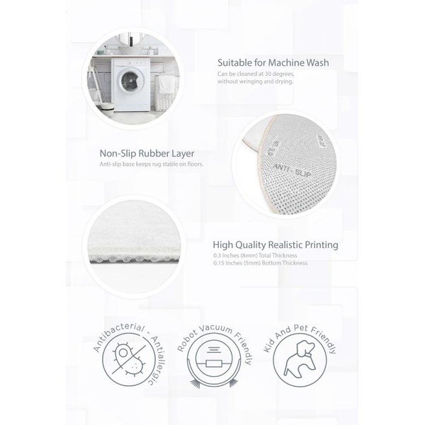 Pestav laste mänguvaip ø150 cm Dainty Animals - Mila Home-image-4