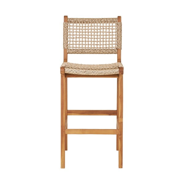 Baaritool teakpuidust naturaalses toonis (istme kõrgus 60 cm) Derby – House Nordic-image-1