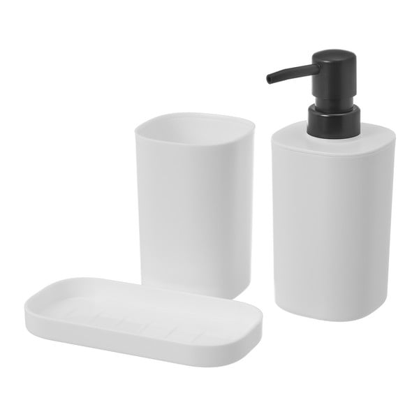 Valge komplekt vannitoatarvikuid - Casa Selección-image-1