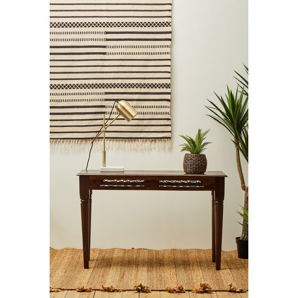 Konsoollaud, mis on valmistatud tumedast naturaalsest roosipuust, 45x120 cm Srina - Premier Housewares-image-2