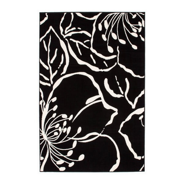 Černý koberec Kayoom Saga, 190 x 280 cm