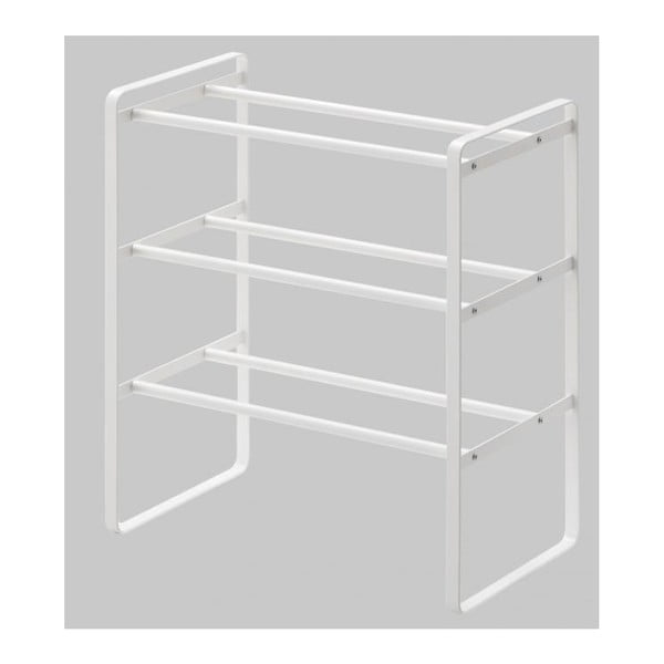 Valge reguleeritav jalatsiriiul 3 tasandiga Maebashi - YAMAZAKI-image-3