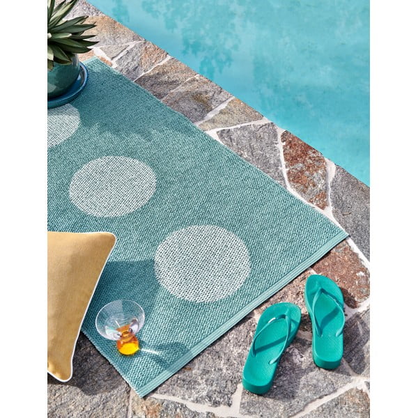 Türkiissinine sise/välisvaip 70x120 cm Vera Pop Jade – Pappelina-image-1