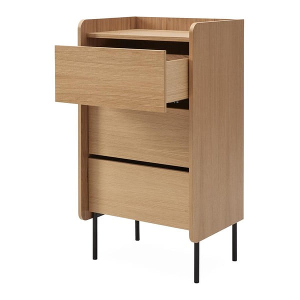 Kõrge tammedekooriga kummut 60x108,5 cm Wrap - Bonami Selection-image-3