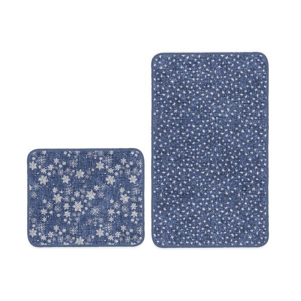 Sinised vannitoamatid 2 tk 100x60 cm komplektis - Minimalist Home World