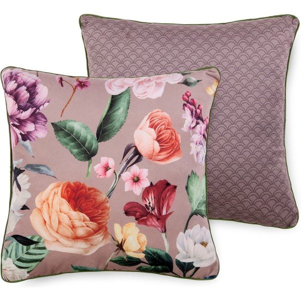 Pruun dekoratiivpadi , 50 x 50 cm Fiori - Descanso