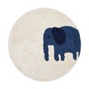 Elevandiluu värvi pestav/käsitsi kootud puuvillane laste vaip ø100 cm Tandani - Kave Home