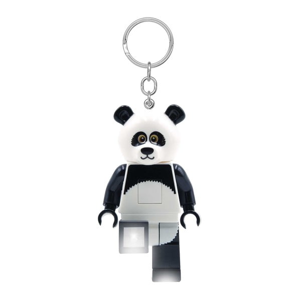 Must-valge võtmehoidja koos taskulambiga Iconic Panda - LEGO®