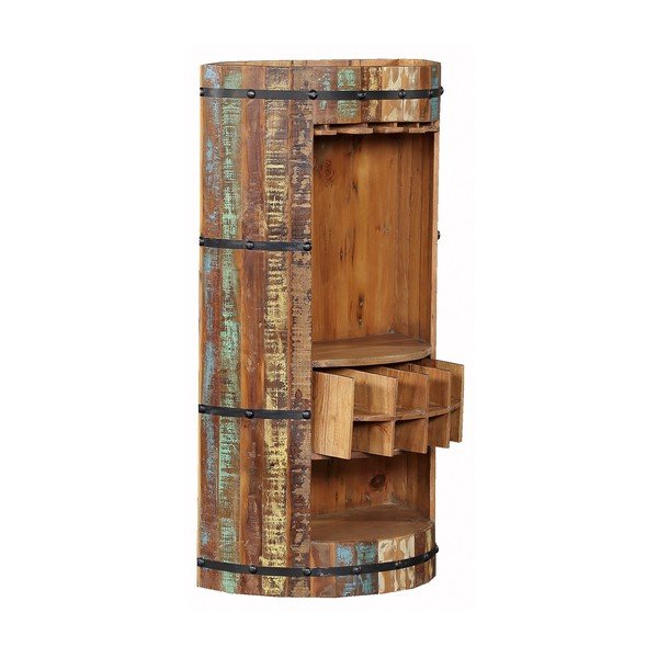 Taaskasutatud puidust veiniriiul 8-le pudelile, 60x115 cm Kaveri - Interia Home & Living-image-4