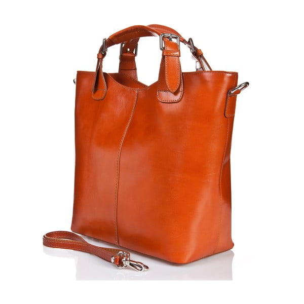 Konjaki pruun nahast käekott Valeria - Massimo Castelli-image-2