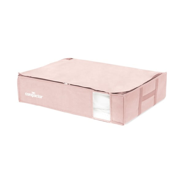 Růžový úložný box na oblečení pod postel Compactor XXL Pink Edition 3D Vacuum Bag, 145 l