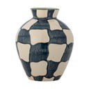 Sinisest/kreem käsitsi maalitud klaasist vaas (kõrgus 24 cm) Check - Bloomingville