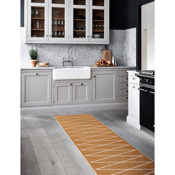 Ookerkollane sise/välisvaip 70x320 cm Max Ochre – Pappelina-image-1