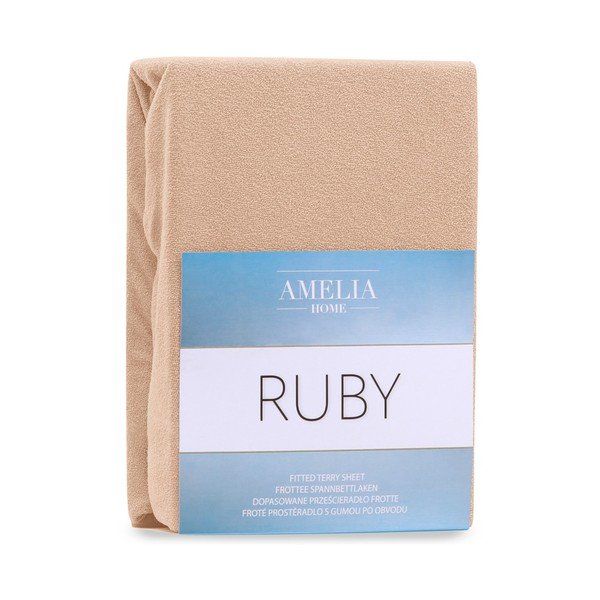 Helepruun kummiga froteelina 120x200 cm Ruby – AmeliaHome-image-2