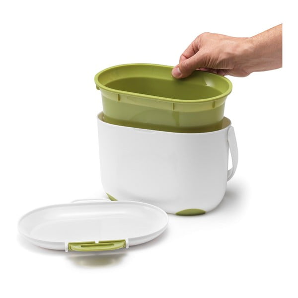 Valge kompostitav jäätmekonteiner 2,5 l - Addis-image-2