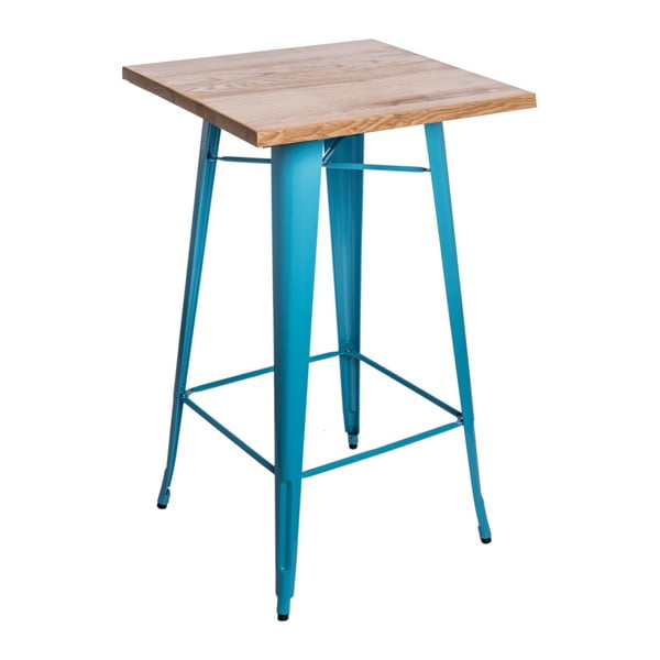Modrý barový stůl D2 Paris Ash Wood