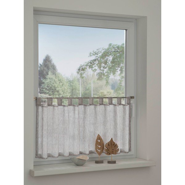 Hall kardin 45x140 cm Jacquard-Voile - Gardinia-image-1