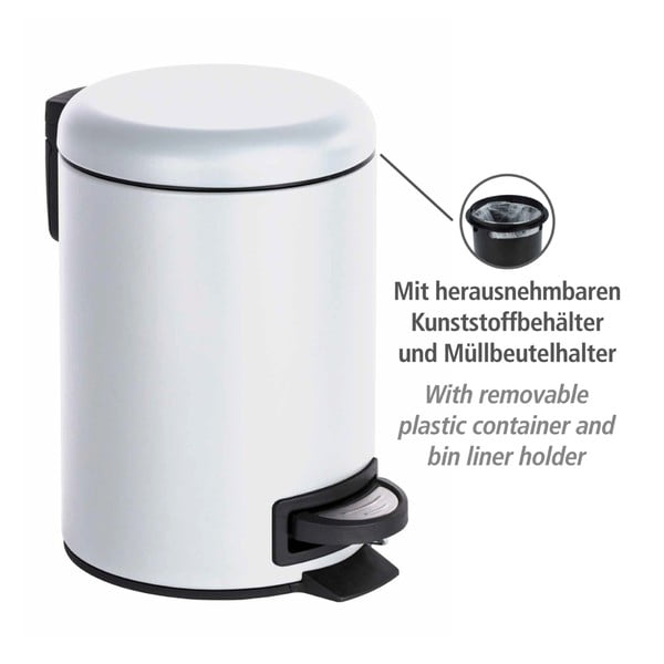 Valge prügikast , 3 l Leman - Wenko-image-4