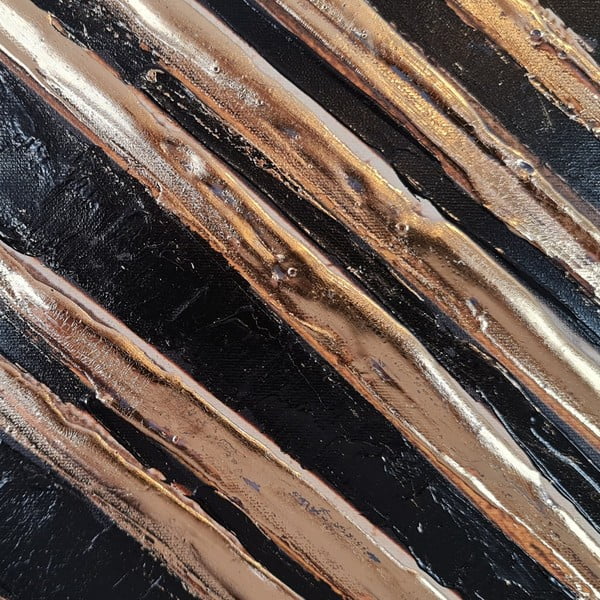 Käsitsi maalitud maal 70x70 cm Palm Leaf - Wallity-image-3