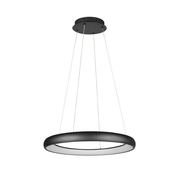 Must LED-dimmerdatav rippvalgusti metallist varjuga ø 75 cm Cardona - Trio