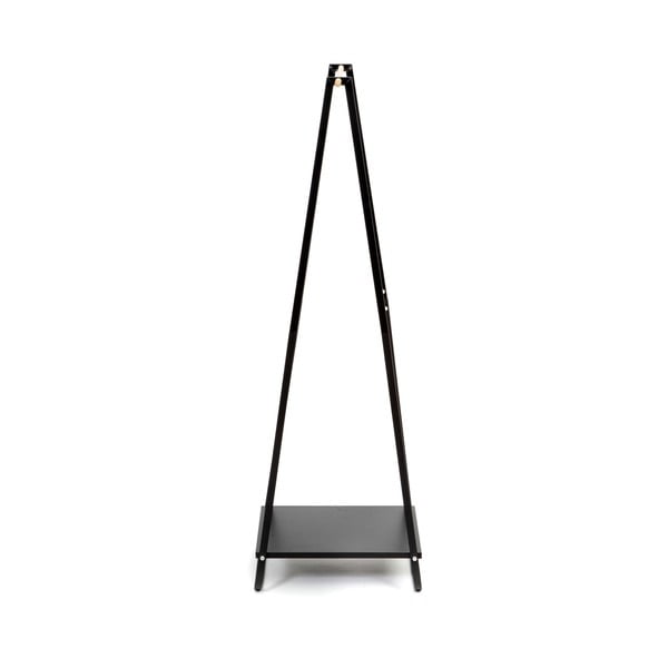 Must riideriiul riiulitega Portant Blanc - Compactor-image-4