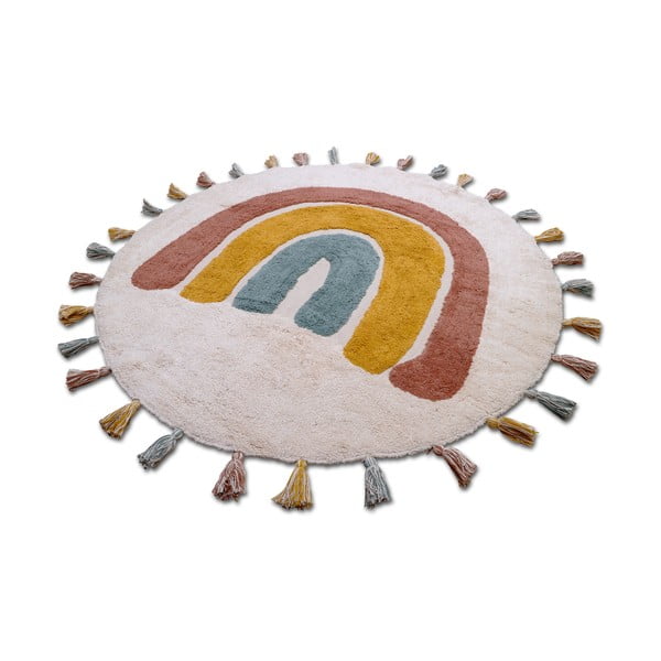 Laste käsitsi valmistatud vaip , ø 110 cm Rainbow - Nattiot-image-2