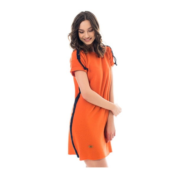 Oranžové šaty Lull Loungewear De Luz, vel. XS