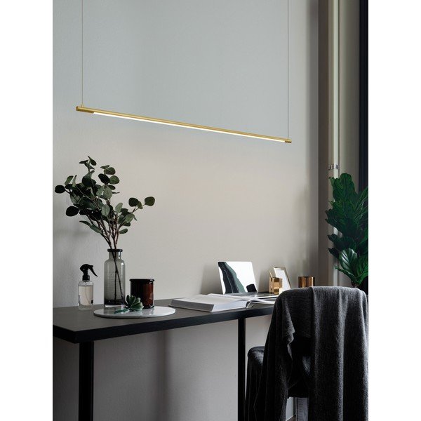 Alumiiniumist LED-rippvalgusti messingivärvis Elettra - Nova Luce-image-1
