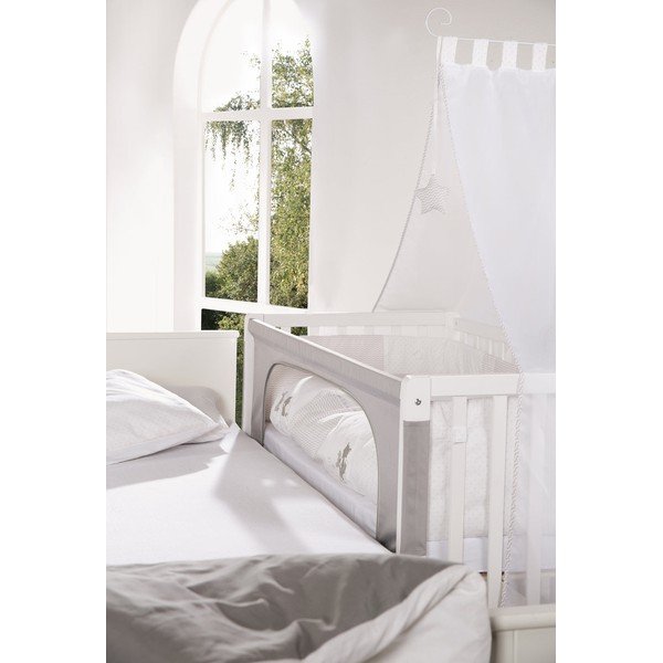 Valge-hall ratastega narivoodi 60x120 cm Fox & Bunny – Roba-image-1