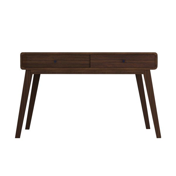 Töölaud pähklipuust dekooriga 50x120 cm Cassie - Støraa