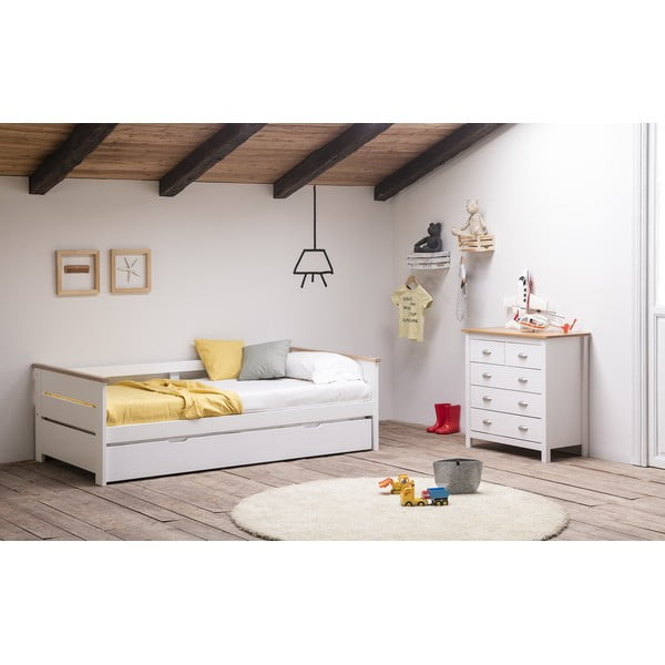 Valge diivanvoodi , 90 x 190 cm Lola - Marckeric-image-1