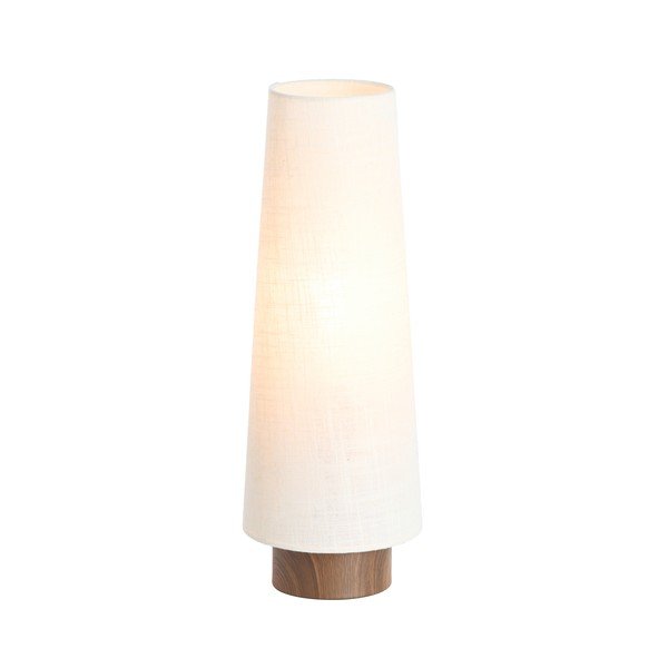 Kreemikas metallist laualamp tekstiilist varjuga (kõrgus 42 cm) Howie - Light & Living-image-1