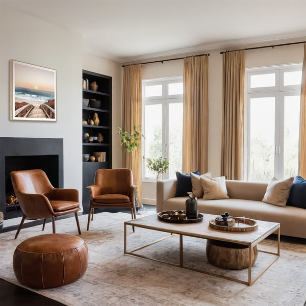 Maal 50x50 cm Beach Footbridge-image-1