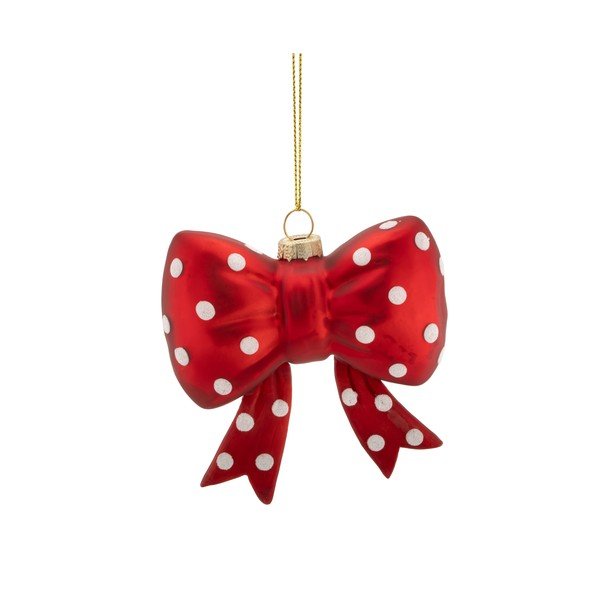 Klaasist jõuluehe, 3,5 cm Spotty Bow – Sass & Belle