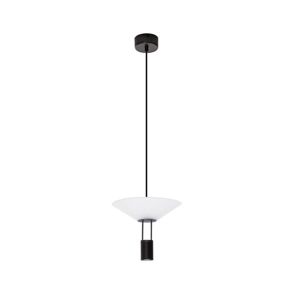 Matt must alumiiniumist LED-rippvalgusti akrüülklaasist varjuga, ø 22 cm Anafi - Nova Luce