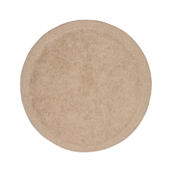 Helepruun käsitsi kootud villane ümmargune vaip ø 200 cm Marely - Kave Home