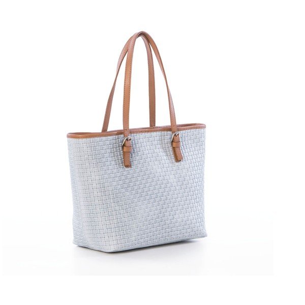 Kožená kabelka Suede White-image-4