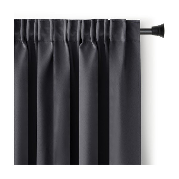Antratsiitne pimendav termokardin 140x270 cm Pleat - Restilo