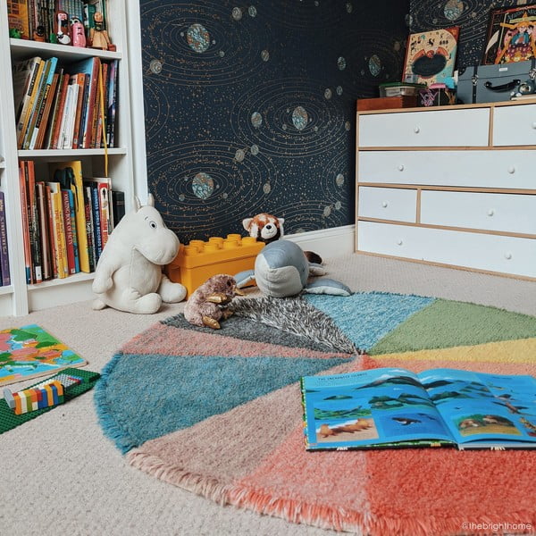 Pestav käsitsi kootud villane laste vaip ø120 cm Pie Chart - Lorena Canals-image-4