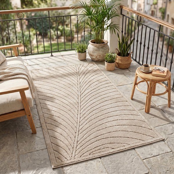 Beež sise- ja välistingimustes kasutatav jooksja 80x250 cm Nova 1204 - Ayyildiz Carpets-image-1